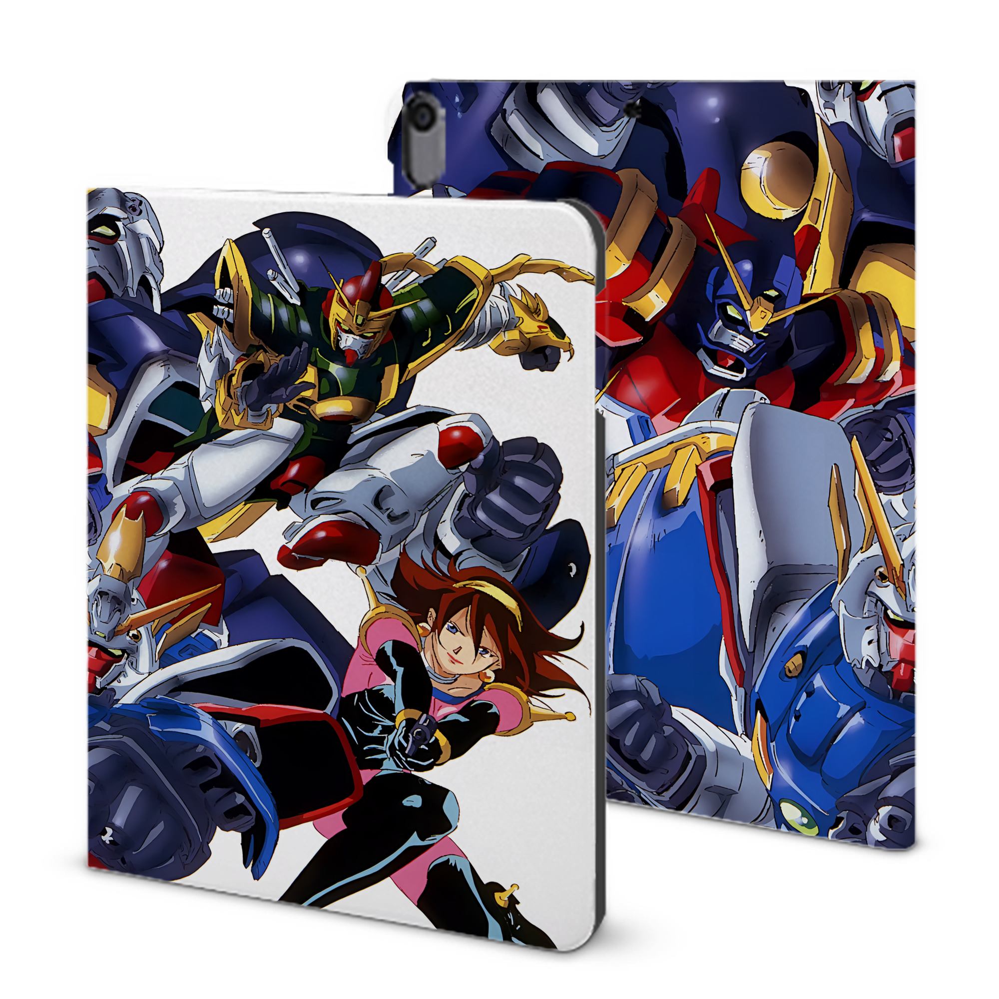 （画像用） 機動戦士ガンダム Mobile Suit Gundam IPad ケース ブック型 PUレザー TPU 耐衝撃 軽量 薄型 ペン収納なし 全面保護 IPad 各モデル対応